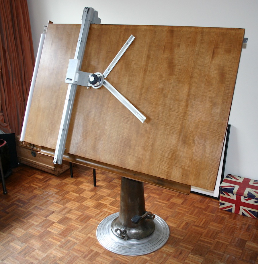 Sold at Auction: Small Vintage Drafting Table or Drawing Board.