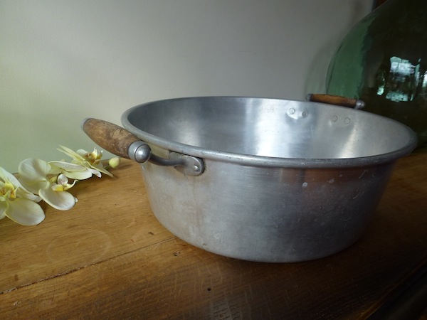 vintage kitchenalia aluminium bowl