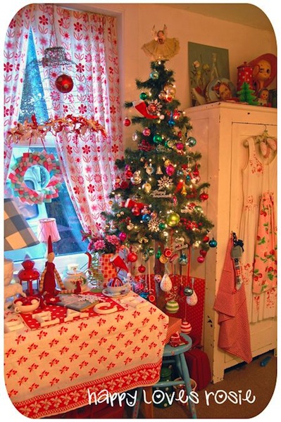 vintage decoration christmas tree
