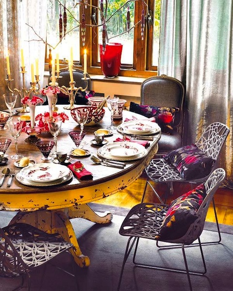 vintage-chrismas-table-decoration