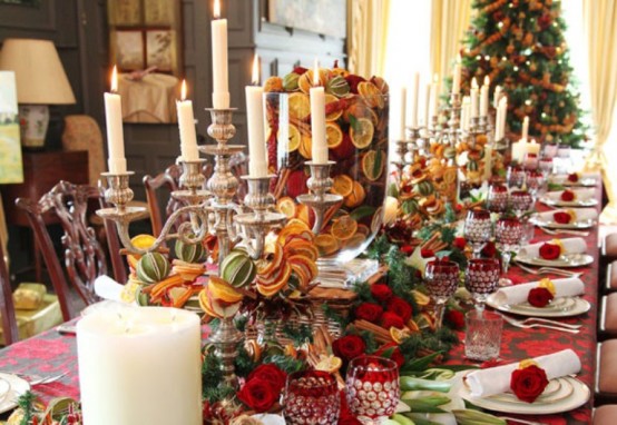vintage-chrismas-table-decoration